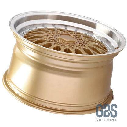 4 jantes style BBS RS centre Doré BMW R17’’ X 7.5’’ ET35 - Jantes et pneus - GDS Motorsport