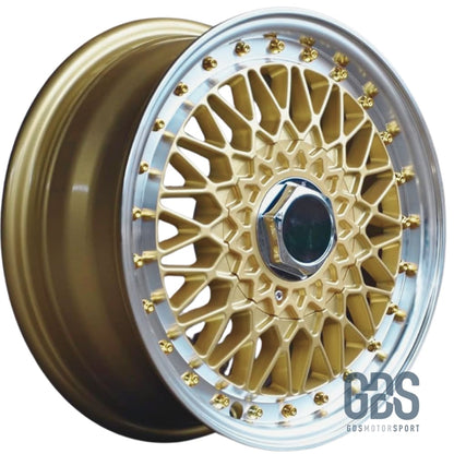 4 jantes style BBS RS Centre Doré BMW R17’’ X 7.5’’ ET35 - Jantes et pneus - GDS Motorsport