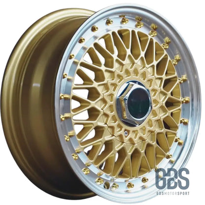 4 jantes Look BBS RS Centre Doré BMW R17’’ X 7.5’’ ET35 - Pack monte au carré 7.5 - Jantes et pneus - GDS Motorsport