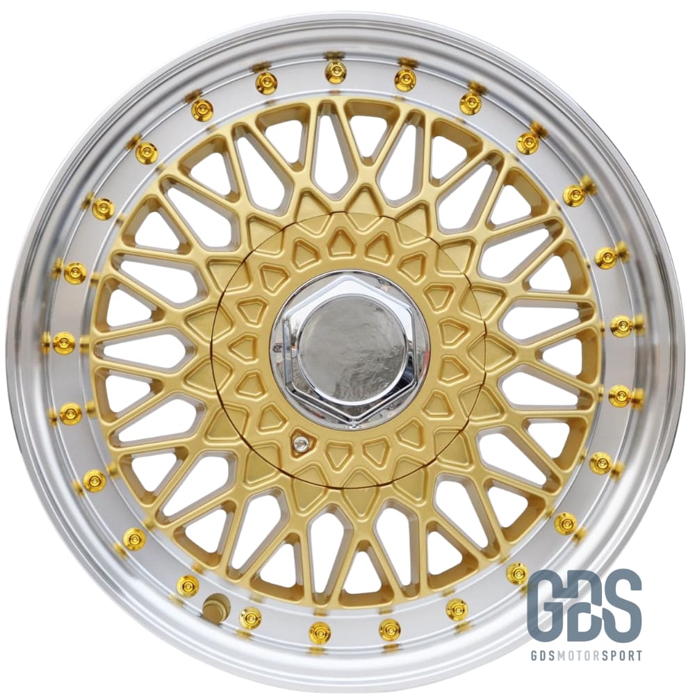 4 jantes style BBS RS Centre Doré BMW R17’’ X 7.5’’ ET35 - Jantes et pneus - GDS Motorsport