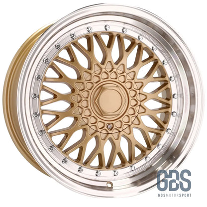 4 jantes style BBS RS centre Doré BMW R18’’ X 8’’ ET35 9.5’’ - Jantes et pneus - GDS Motorsport