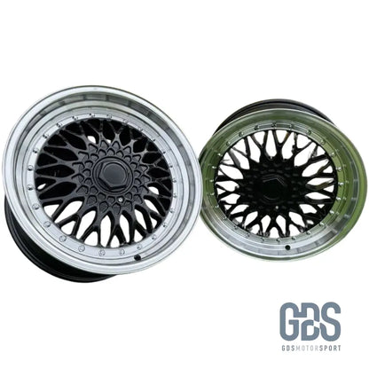 4 jantes Look BBS RS Centre noir BMW R15’’ X 7’’ ET35 - Jantes et pneus - GDS Motorsport