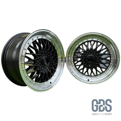 4 jantes Look BBS RS Centre noir BMW R15’’ X 7’’ ET35 - Jantes et pneus - GDS Motorsport
