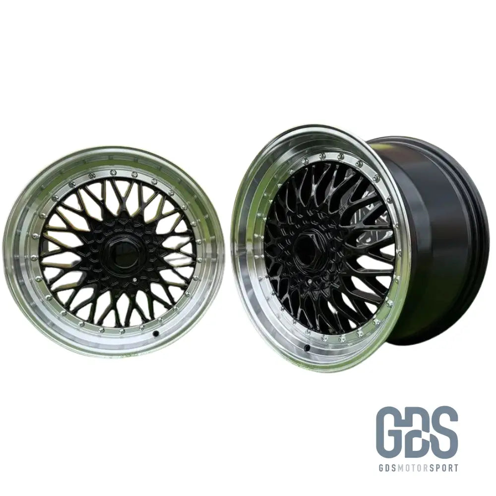 4 jantes Look BBS RS Centre noir BMW R15’’ X 7’’ ET35 - Jantes et pneus - GDS Motorsport