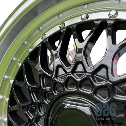 4 jantes Look BBS RS Centre noir BMW R17’’ X 7.5’’ ET35 - Pack monte au carré 7.5 - Jantes et pneus - GDS Motorsport