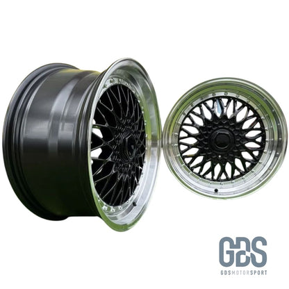 4 jantes style BBS RS Centre noir BMW R17’’ X 7.5’’ ET35 - Jantes et pneus - GDS Motorsport