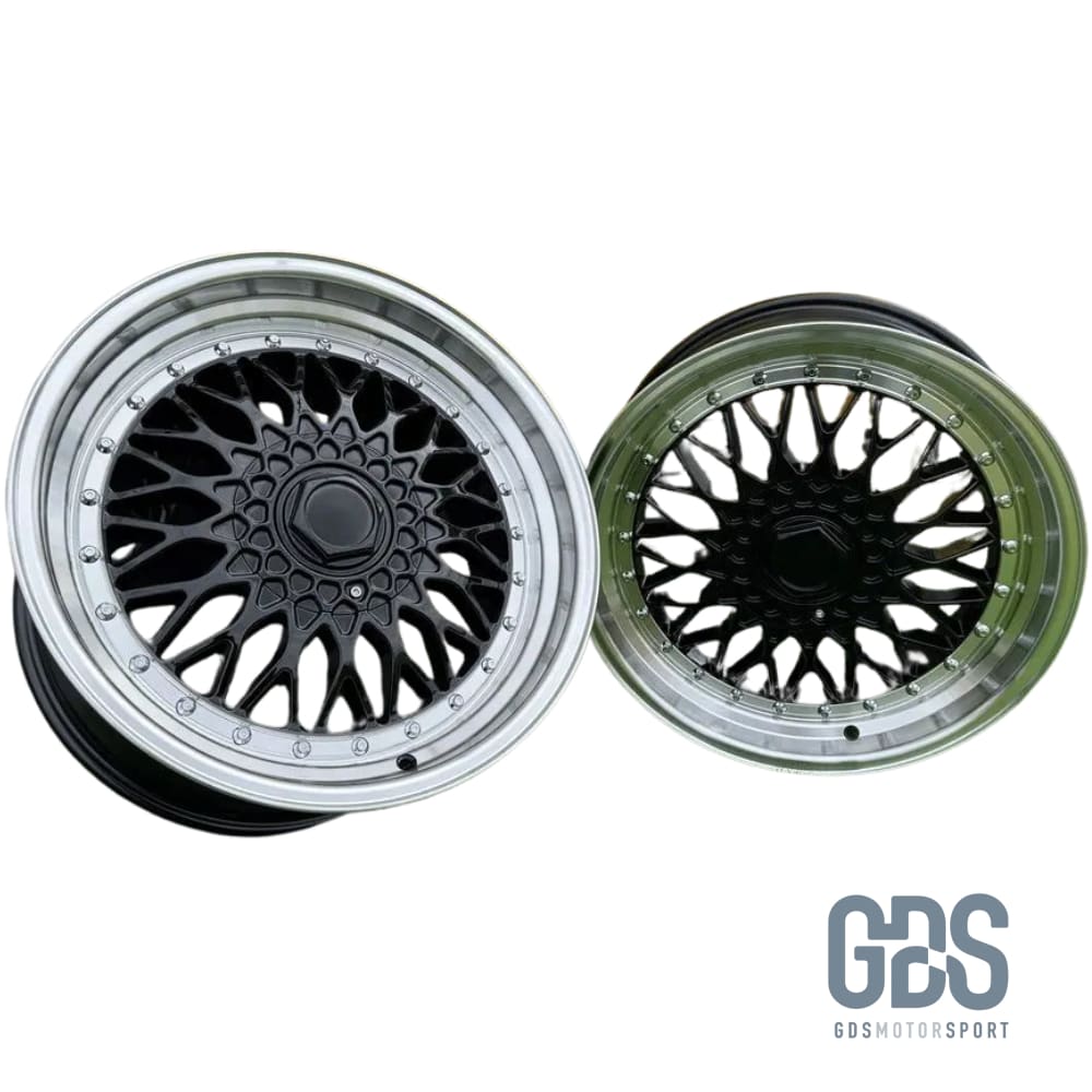 4 jantes style BBS RS Centre noir BMW R17’’ X 7.5’’ ET35 - Jantes et pneus - GDS Motorsport