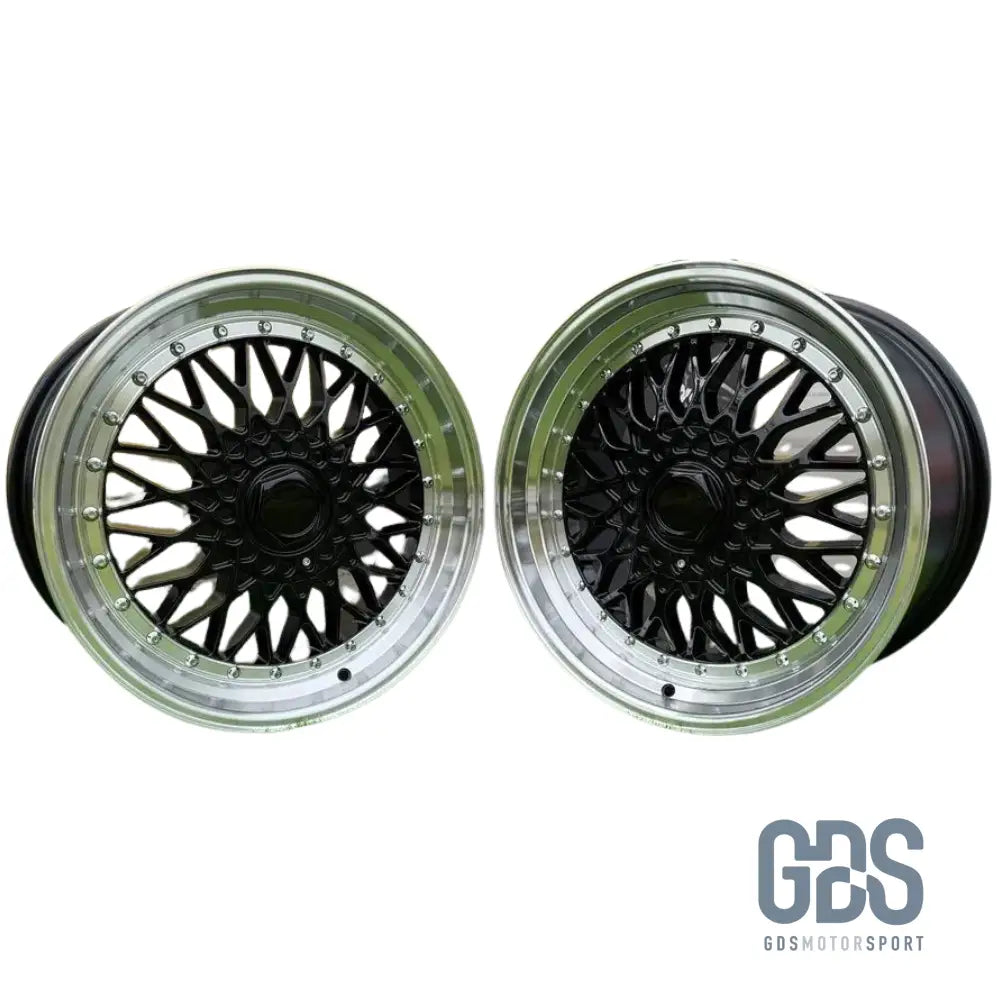 4 jantes Look BBS RS Centre noir BMW R17’’ X 7.5’’ ET35 - Pack monte au carré 7.5 - Jantes et pneus - GDS Motorsport