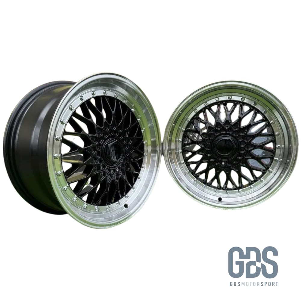 4 jantes style BBS RS Centre noir BMW R17’’ X 7.5’’ ET35 - Jantes et pneus - GDS Motorsport