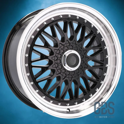 4 jantes style BBS RS centre Noir BMW R17’’ X 7.5’’ ET35 - Jantes et pneus - GDS Motorsport