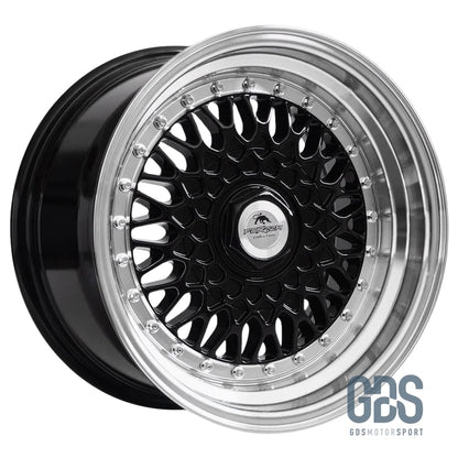 4 jantes Look BBS RS (Forzza) Noir BMW R15’’ X 7’’ ET25 - Jantes et pneus - GDS Motorsport