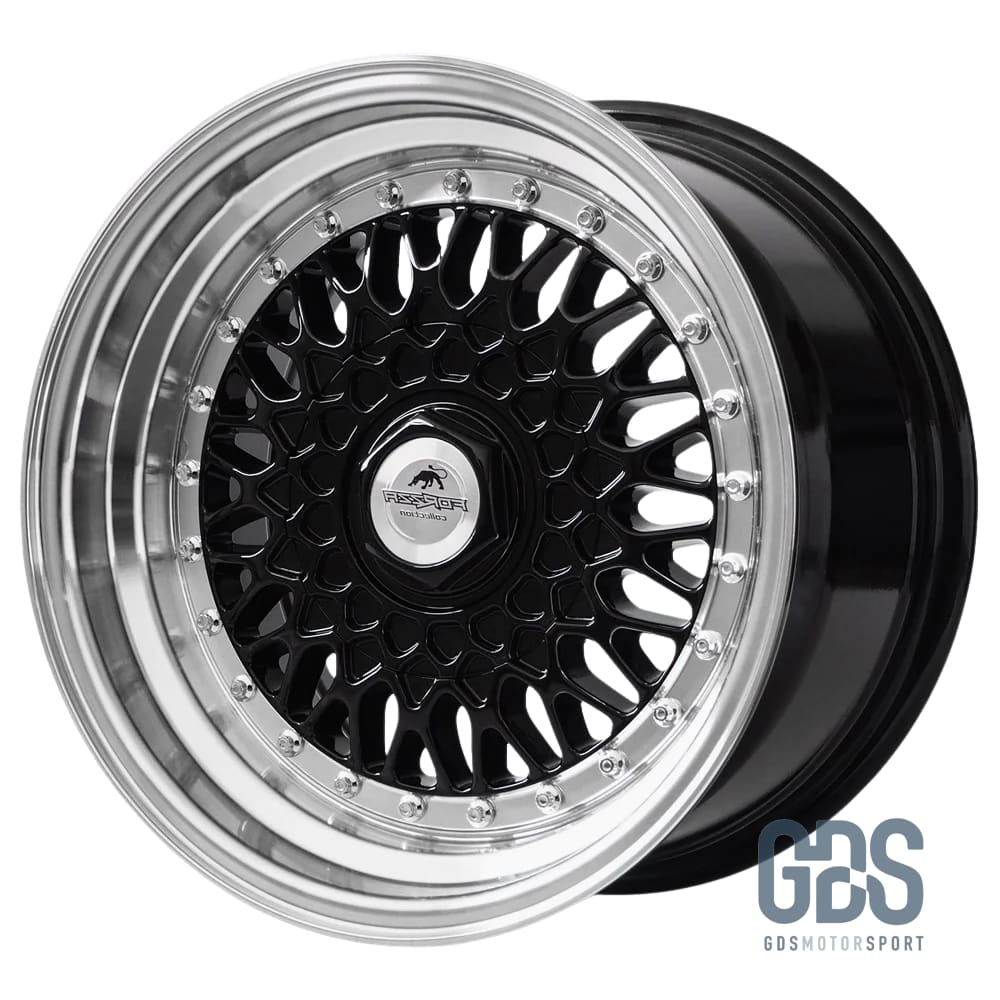 4 jantes Look BBS RS (Forzza) Noir BMW R15’’ X 7’’ ET25 - Jantes et pneus - GDS Motorsport