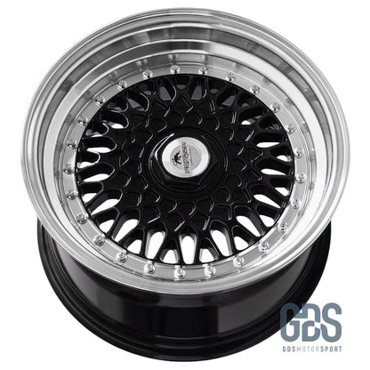 4 jantes Look BBS RS (Forzza) Noir BMW R15’’ X 7’’ ET25 - Jantes et pneus - GDS Motorsport