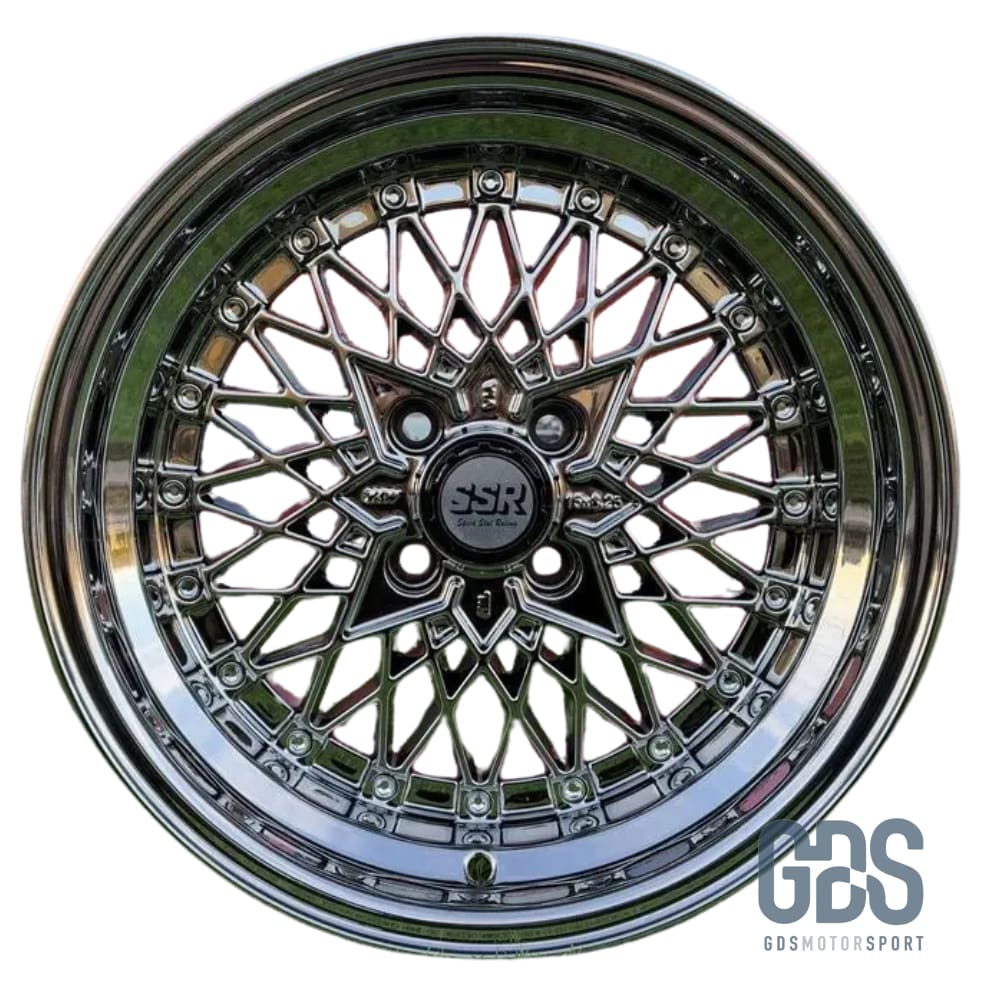 4 jantes style Soler SSR Mesh Formula Chrome BMW R15’’ X 8.25’’ ET20 - Jantes et pneus - GDS Motorsport