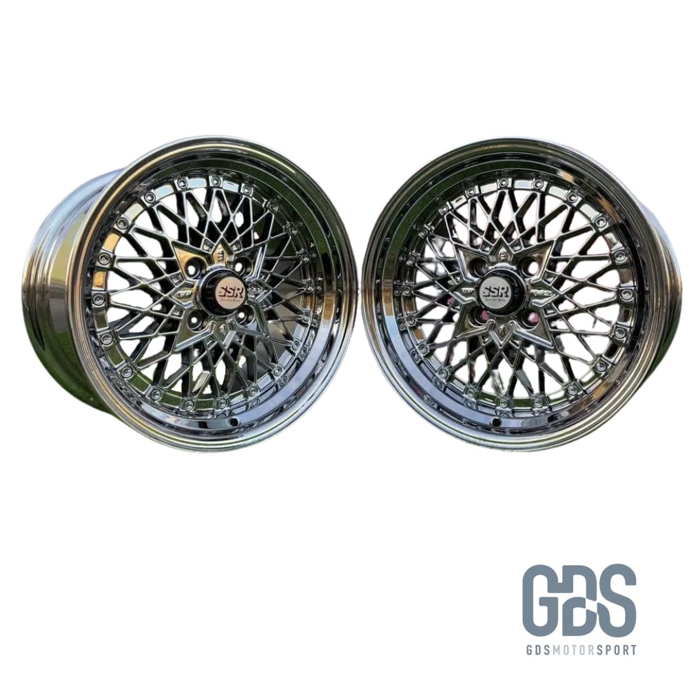 4 jantes style Soler SSR Mesh Formula Chrome BMW R15’’ X 8.25’’ ET20 - Jantes et pneus - GDS Motorsport