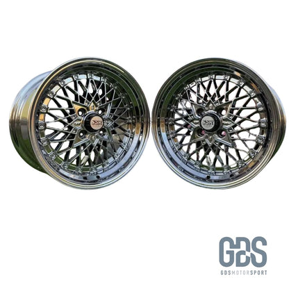 4 jantes style Soler SSR Mesh Formula Chrome BMW R15’’ X 8.25’’ ET20 - Jantes et pneus - GDS Motorsport