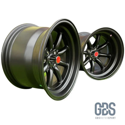 4 jantes Look Watanabe Noir Mate BMW R15’’ X 9’’ ET0 10.5’’ ET-15 - Jantes et pneus - GDS Motorsport