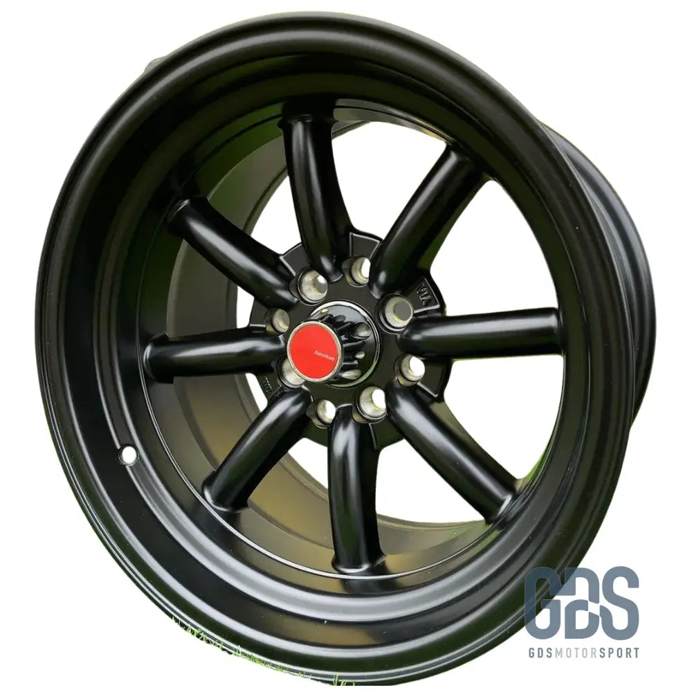 4 jantes Look Watanabe Noir Mate BMW R15’’ X 9’’ ET0 10.5’’ ET-15 - Jantes et pneus - GDS Motorsport