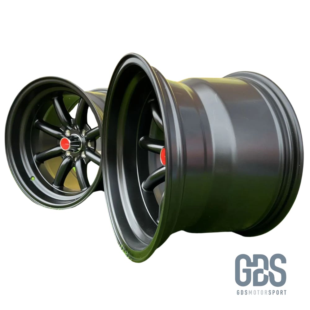 4 jantes style Watanabe Noir Mate BMW R15’’ X 9’’ ET0 10.5’’ ET-15 - Jantes et pneus - GDS Motorsport
