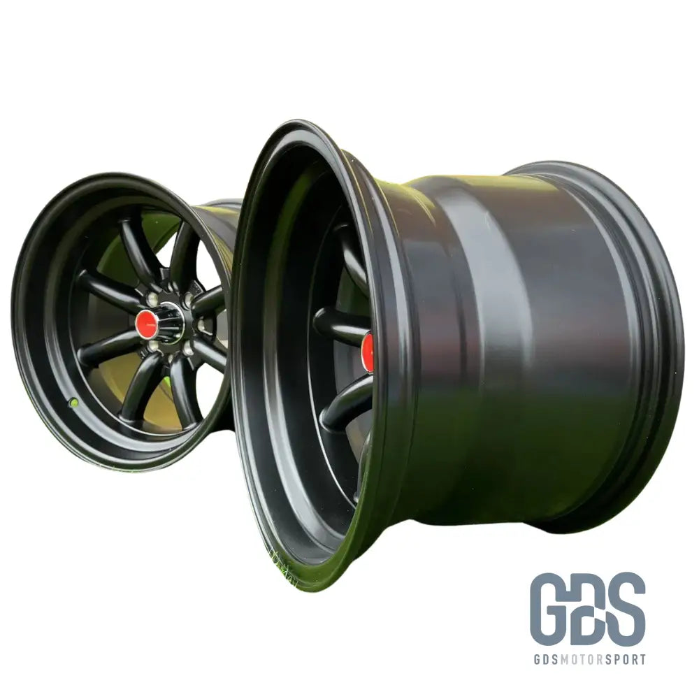 4 jantes Look Watanabe Noir Mate BMW R15’’ X 9’’ ET0 10.5’’ ET-15 - Jantes et pneus - GDS Motorsport