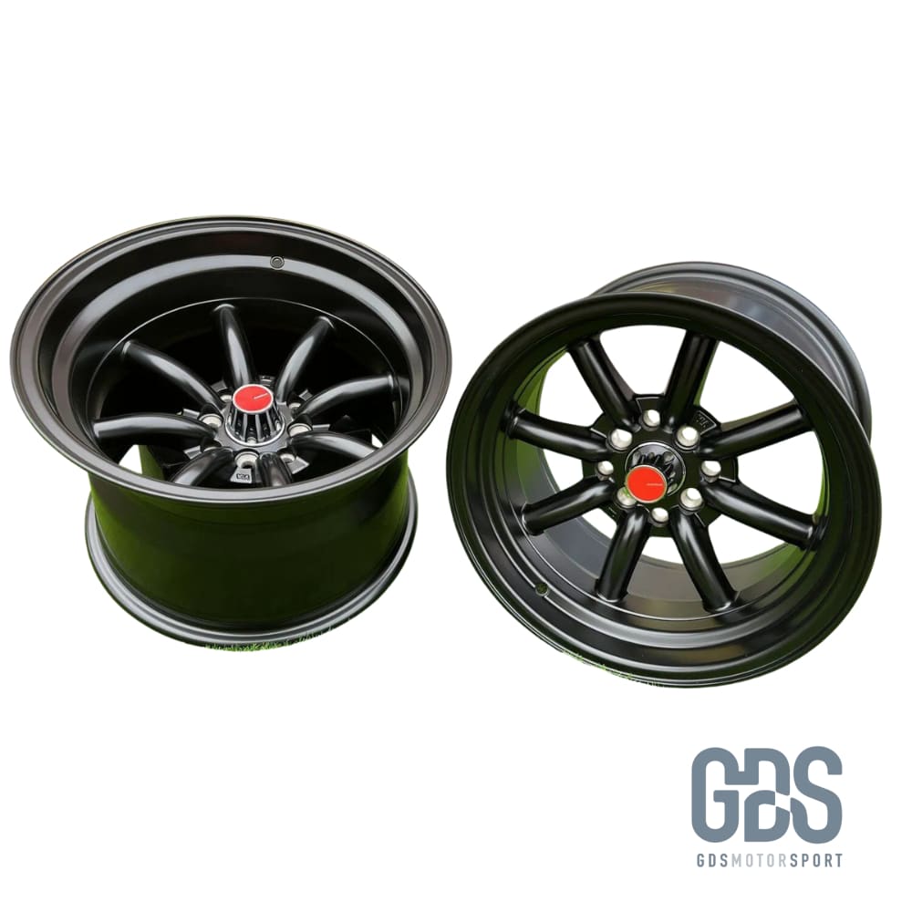 4 jantes style Watanabe Noir Mate BMW R15’’ X 9’’ ET0 10.5’’ ET-15 - Jantes et pneus - GDS Motorsport