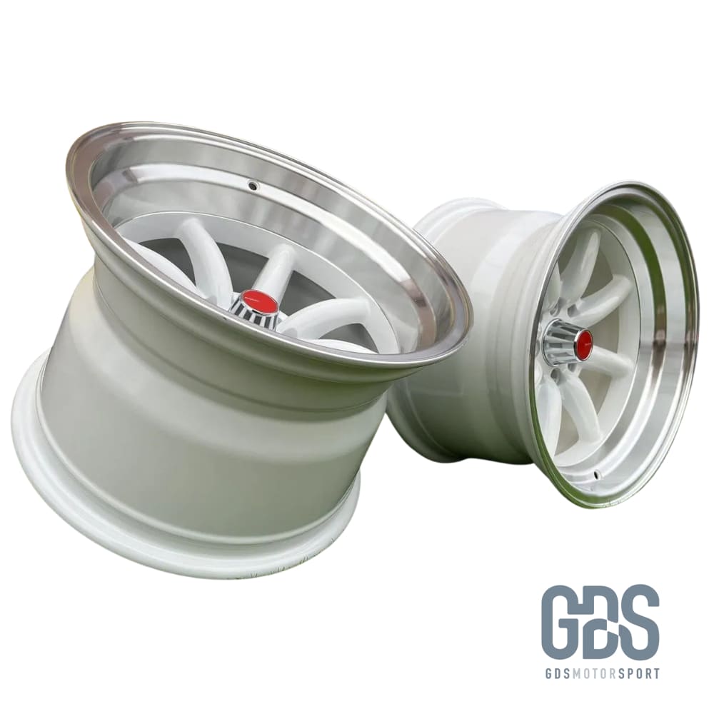 4 jantes style Watanabe Rota Blanc BMW R15’’ X 9’’ ET0 10.5’’ ET-15 - Jantes et pneus - GDS Motorsport