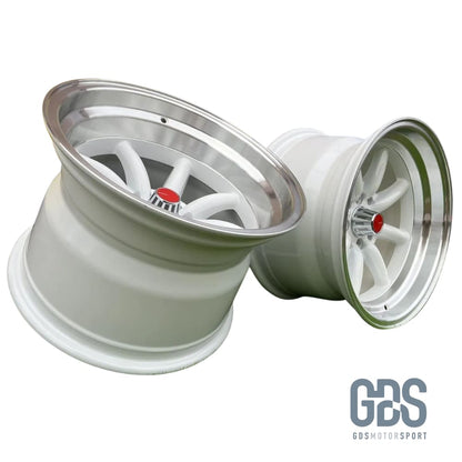 4 jantes style Watanabe Rota Blanc BMW R15’’ X 9’’ ET0 10.5’’ ET-15 - Jantes et pneus - GDS Motorsport