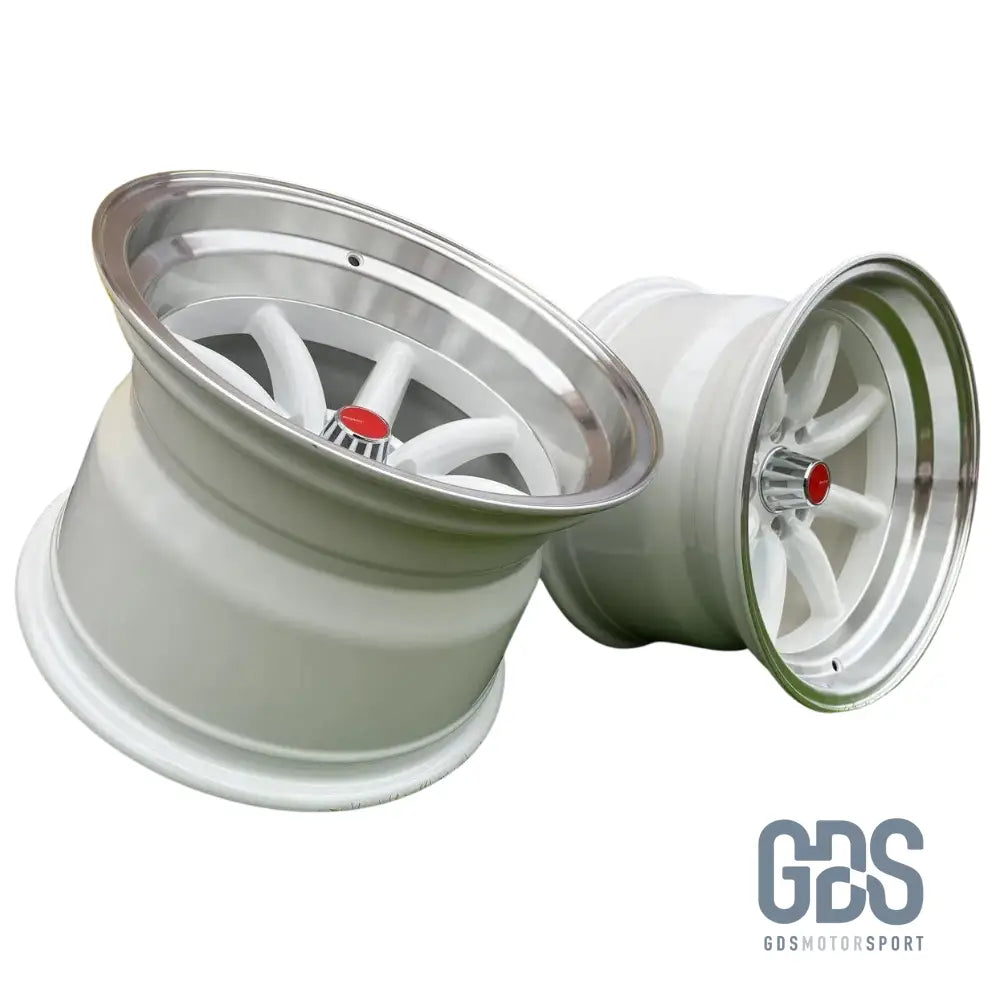 4 jantes Look Watanabe Rota Blanc BMW R15’’ X 9’’ ET0 10.5’’ ET-15 - Jantes et pneus - GDS Motorsport