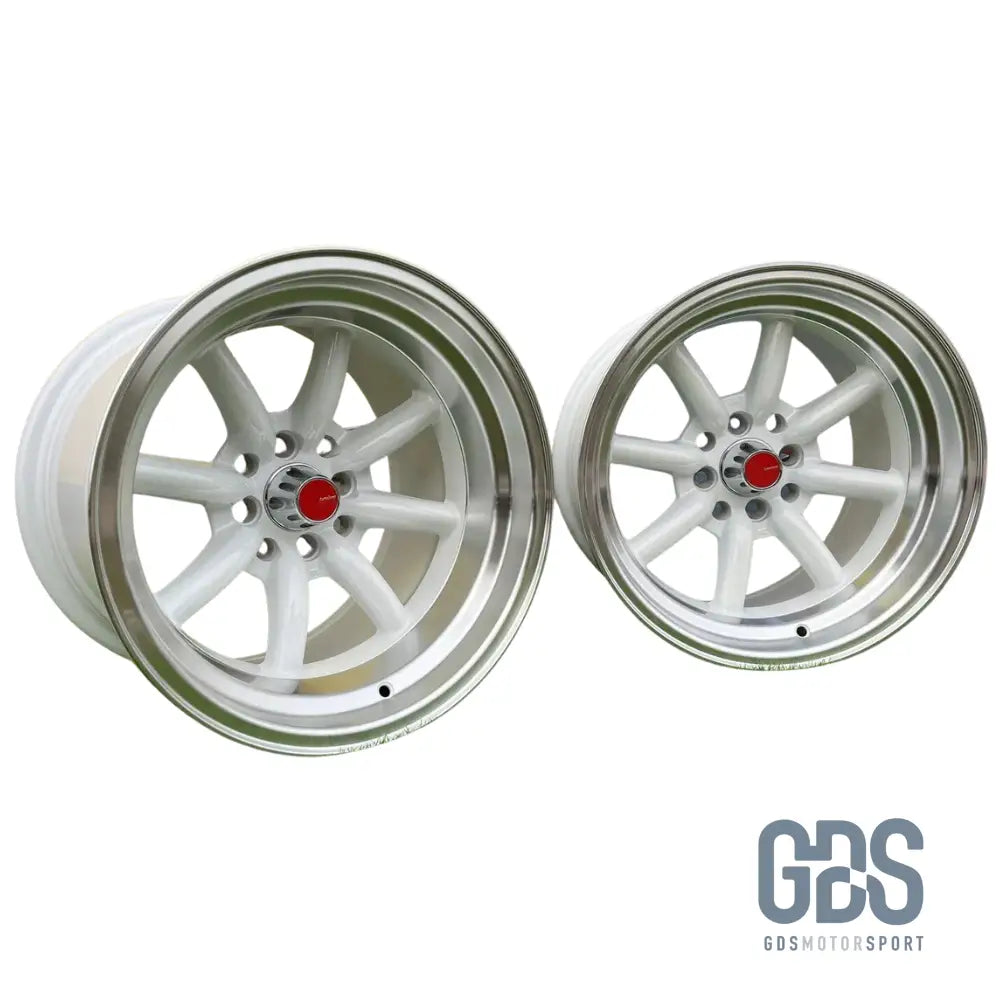 4 jantes Look Watanabe Rota Blanc BMW R15’’ X 9’’ ET0 10.5’’ ET-15 - Jantes et pneus - GDS Motorsport