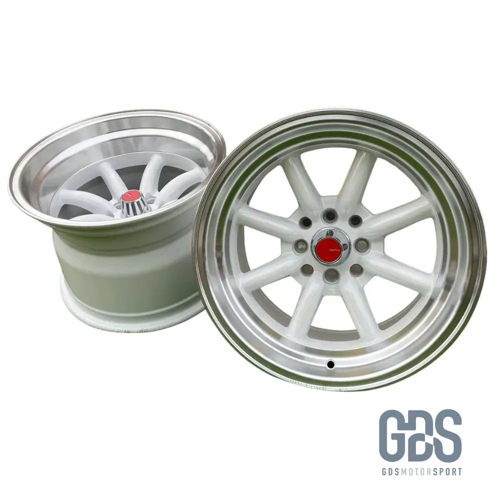 4 jantes Look Watanabe Rota Blanc BMW R15’’ X 9’’ ET0 10.5’’ ET-15 - Jantes et pneus - GDS Motorsport