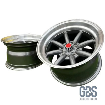 4 jantes Look Watanabe Rota Gris BMW R15’’ X 9’’ ET0 10.5’’ ET-15 - Jantes et pneus - GDS Motorsport