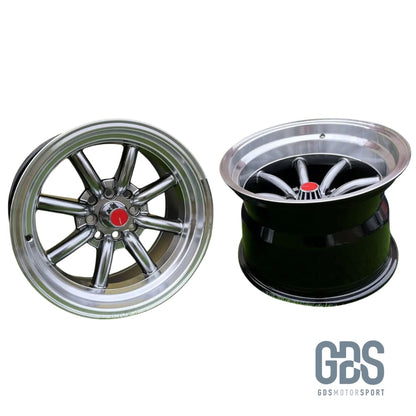 4 jantes style Watanabe Rota Hyperblack BMW R15’’ X 9’’ ET0 10.5’’ ET-15 - Jantes et pneus - GDS Motorsport