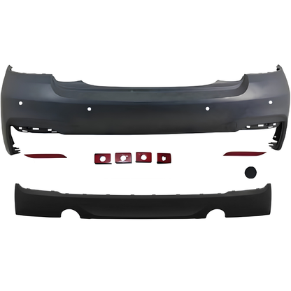 Pare-choc Arrière Pack M Look M235i Sortie Gauche Droite pour BMW Série 2 F22 F23 Phase 1 et Phase 2 LCI
