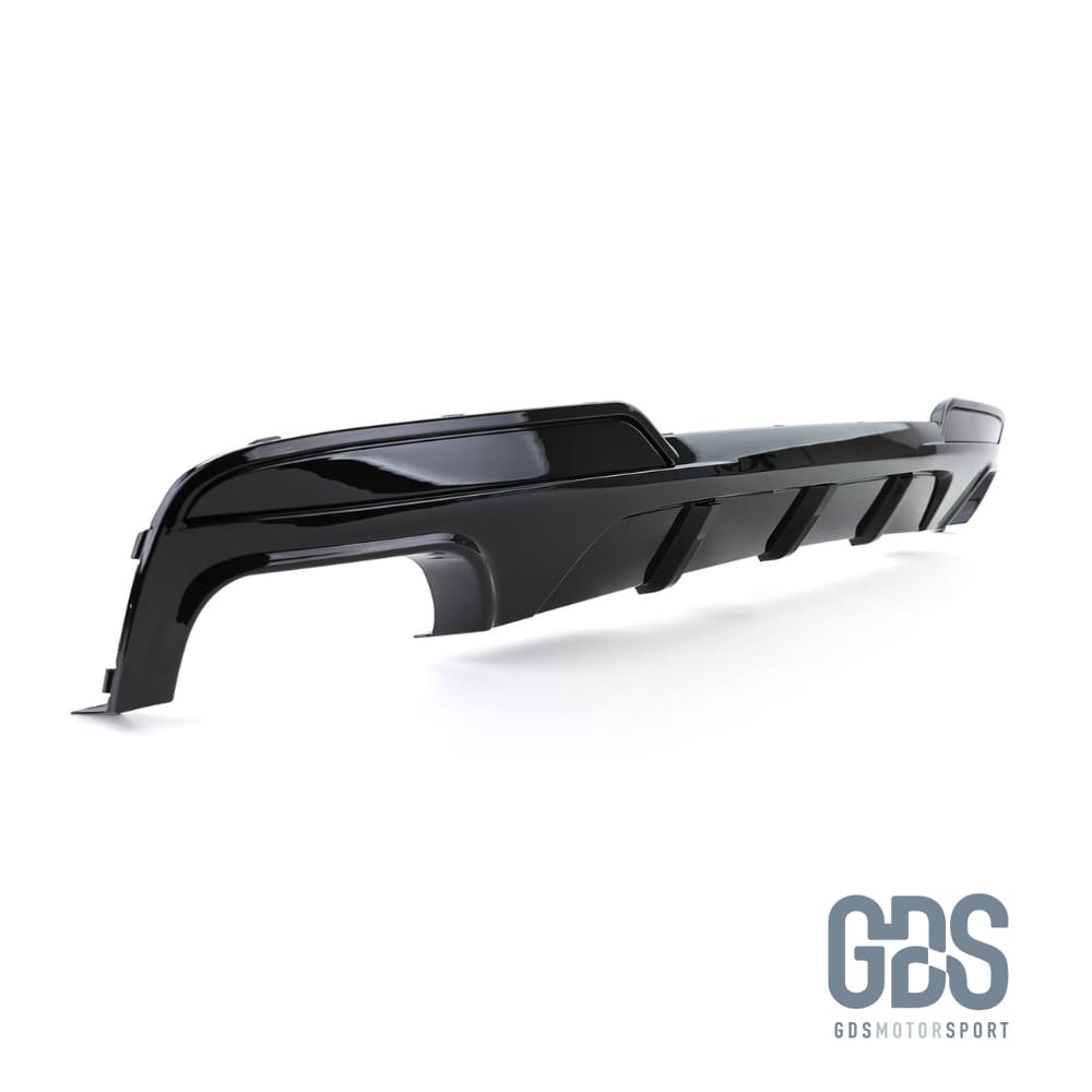 Diffuseur pare choc arrière Noir Brillant BMW F10 / F11 Pack M 550 I/D PERFORMANCE Avec Embouts - Pare Choc - GDS Motorsport