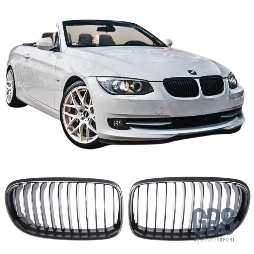 Grilles de calandre Noir Mate pour BMW serie 3 E92 E93 phase 2 10-14 - Calandres - GDS Motorsport