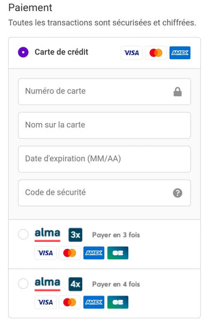 Payer ma commande GDS Motorsport en plusieurs fois avec ALMA