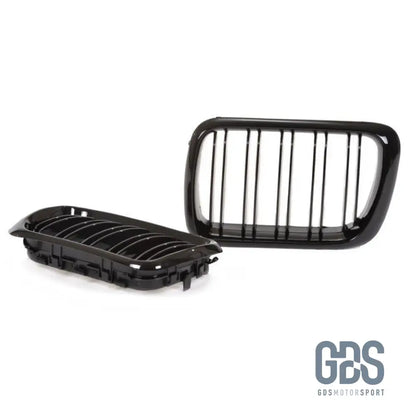 Calandres DOUBLE LAME noir brillant BMW E36 PH2 de 1996 a 1999 - GDS Motorsport