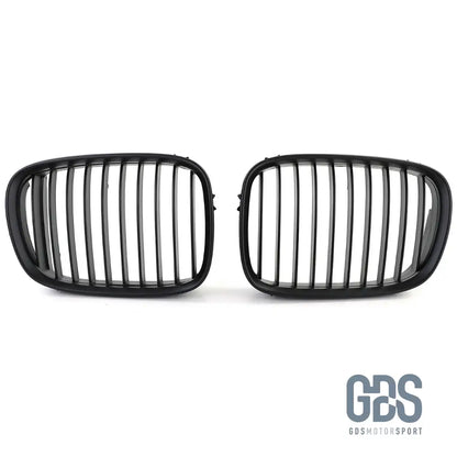 2 Grilles de calandre NOIR MATE Bords fins BMW serie 5 E39 1995 a 2003 - Calandres - GDS Motorsport