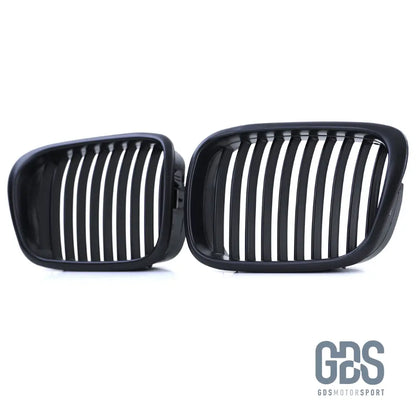 Grilles de calandre NOIR MATE bords larges BMW serie 5 E39 1995 a 2003 - Calandres - GDS Motorsport