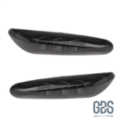 2 répétiteurs de clignotants a LED pour BMW E46 E60 E61 X3 E83 - Noir fumé - PHARES FEUX - GDS Motorsport