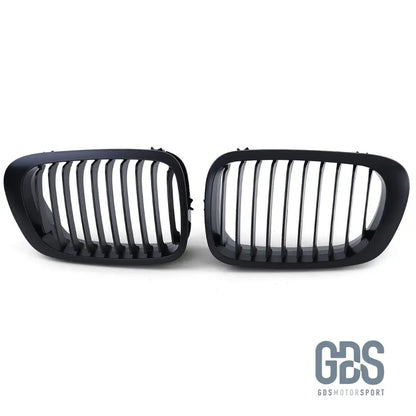2 Grilles de calandre NOIR MATE BMW serie 3 E46 PH1 1999 a 2003 COUPE / CABRIOLET - Calandres - GDS Motorsport