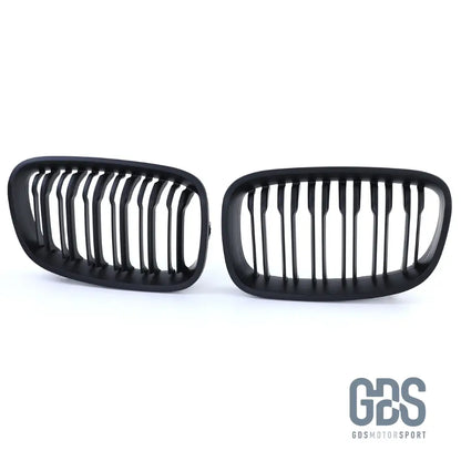 Grilles de calandre Noir Mate double lame BMW série 1 F20 F21 Ph - Calandres - GDS Motorsport