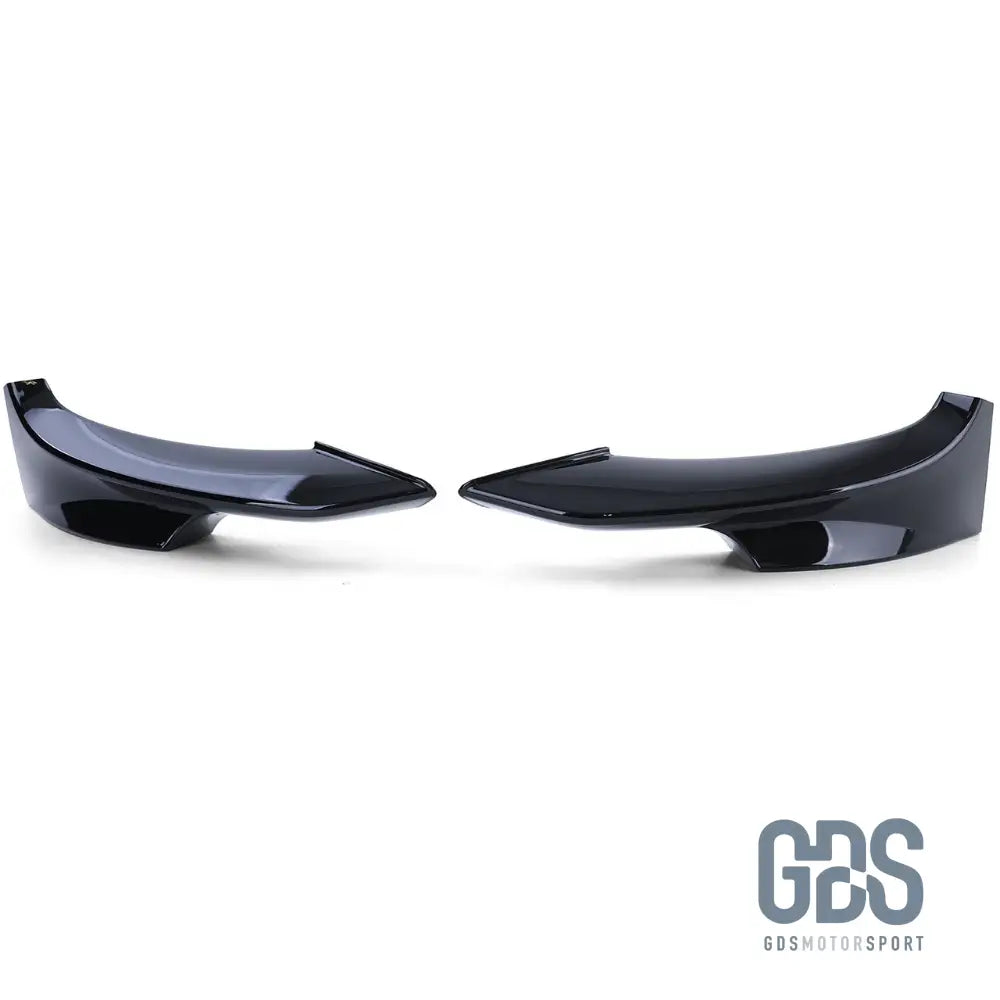 Splitter rajout de pare choc avant Noir Brillant BMW Serie 3 E92 E93 Pack M Phase 2 - Éléments carrosserie - GDS Motorsport