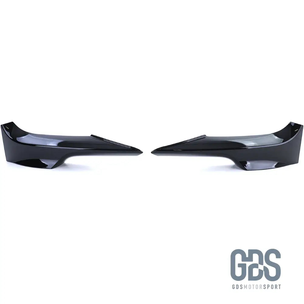 Splitter rajout de pare choc avant Noir Brillant BMW Serie 3 E92 E93 Pack M Phase 1 - Éléments carrosserie - GDS Motorsport
