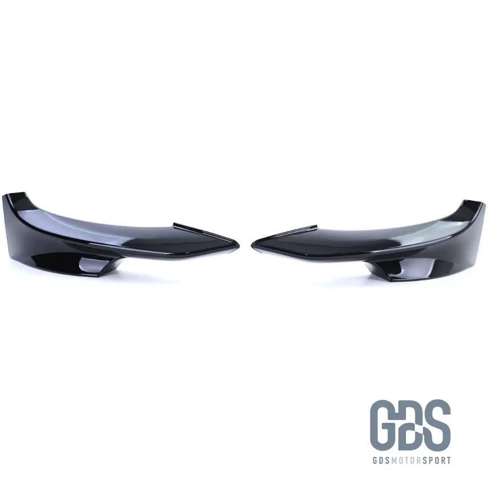 Splitter rajout de pare choc avant Noir Brillant BMW Serie 3 E92 E93 Pack M Phase 2 - Éléments carrosserie - GDS Motorsport