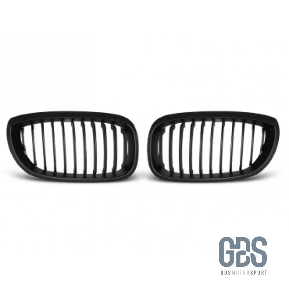 2 Grilles de calandre NOIR MATE BMW serie 3 E46 PH2 2003 a 2006 COUPE / CABRIOLET - Calandres - GDS Motorsport