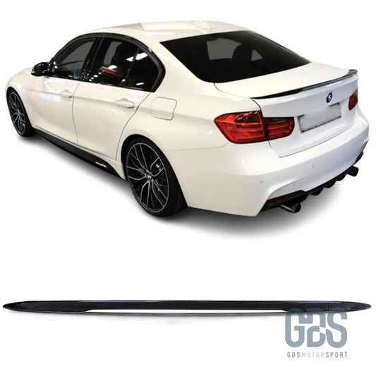 Aileron becquet arriere look carbonne 3d type m performance pour bmw f30 - becquet/