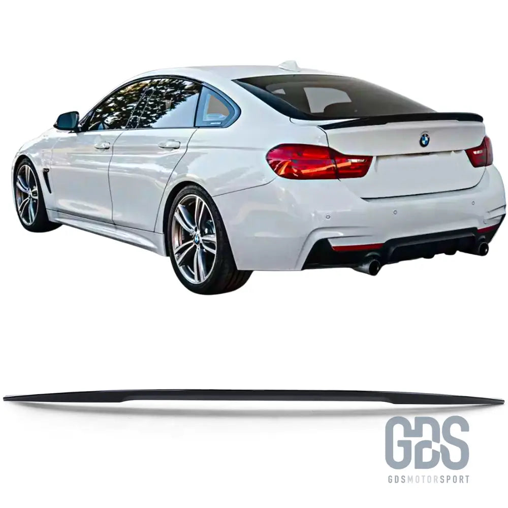 Aileron becquet arriere look m performance pour bmw f36 grand coupé noir brillant - becquet/