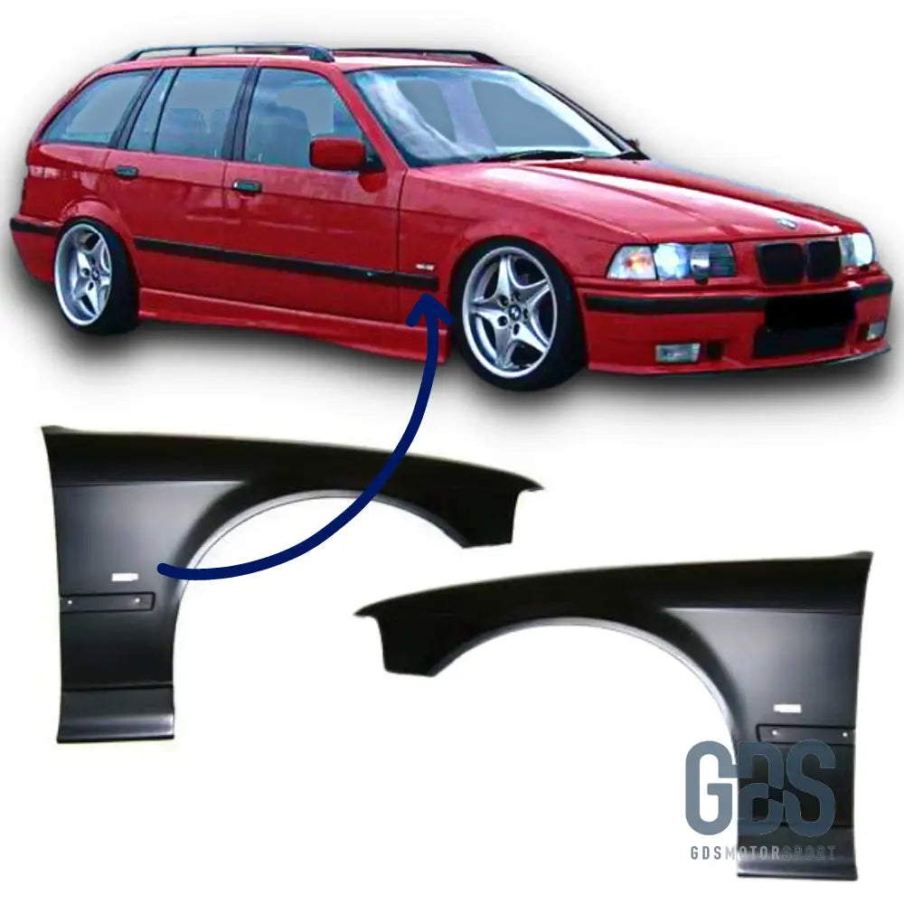 Ailes avant BMW Serie 3 E36 Berline/ Touring Phase 2 de 1996 à 1999 - Pare Choc kit carrosserie - GDS Motorsport