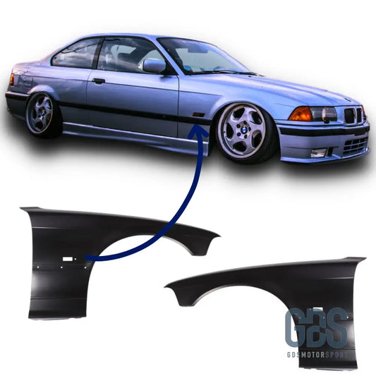 Ailes avant BMW Serie 3 E36 Coupé/ Cabriolet Phase 1 de 1991 à 1996 - Pare Choc kit carrosserie - GDS Motorsport